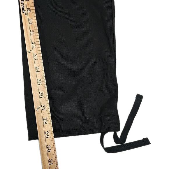 Banana Republic 100% Wool Cargo Pants Black Sz 2 Drawstring Hem Utility Trousers - Picture 8 of 11